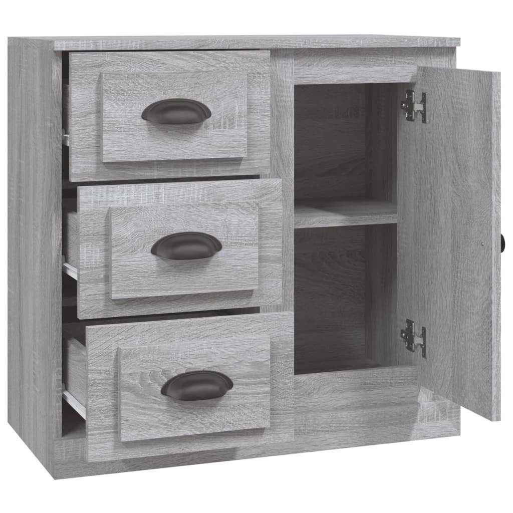 vidaXL Sideboard Sideboard Grau Sonoma 70x35,5x67,5 cm Holzwerkstoff (1 St)