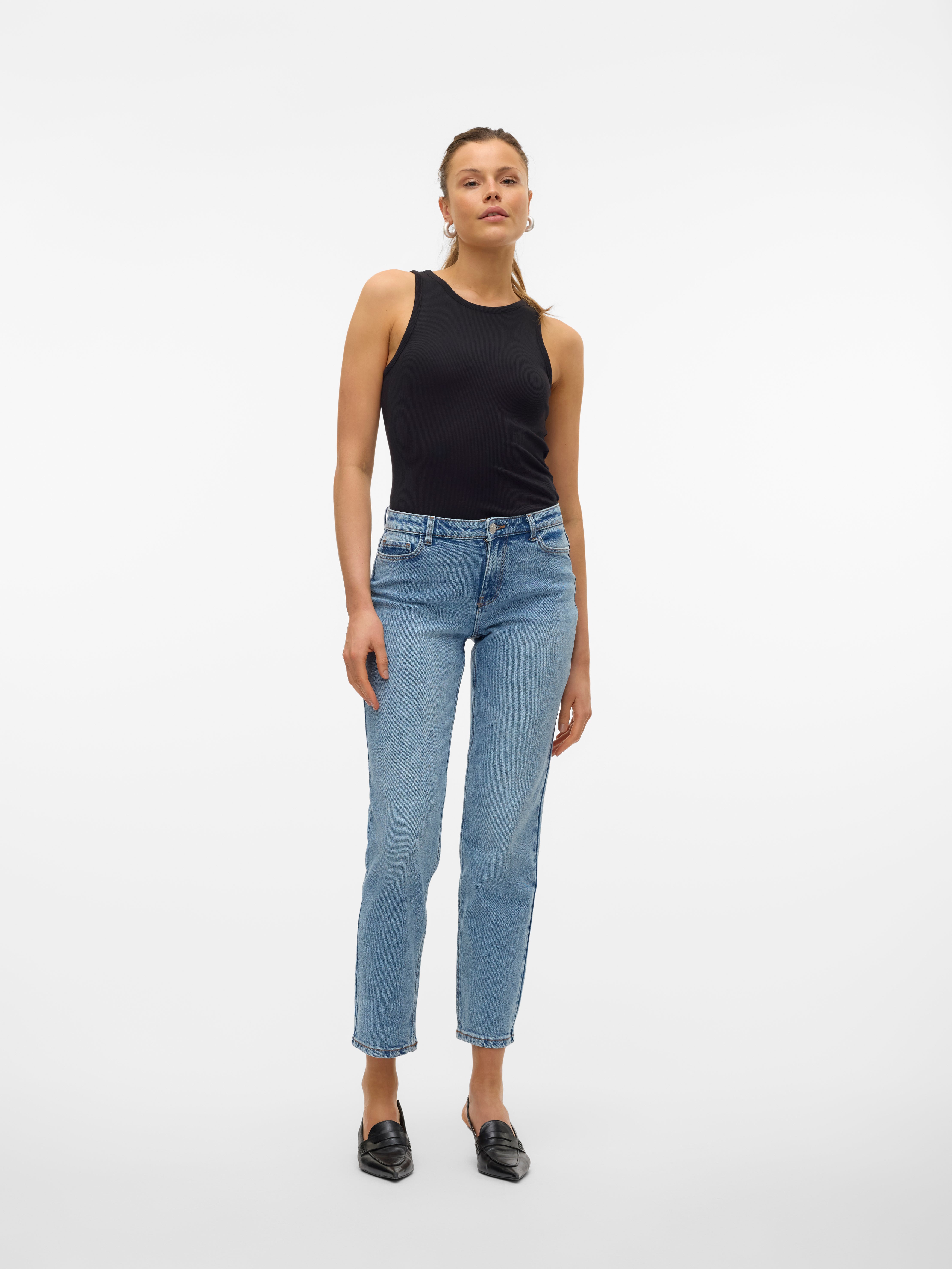 VMKYLA Mid Rise Gerade geschnitten Jeans