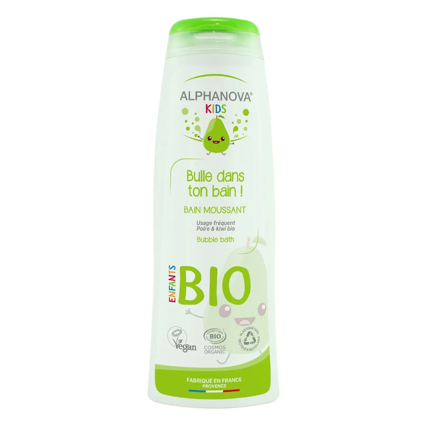 Alphanova Bulle Dans ton Bain ! Alphanova Kids ® Bain Moussant Bio à la Poire 250 ml