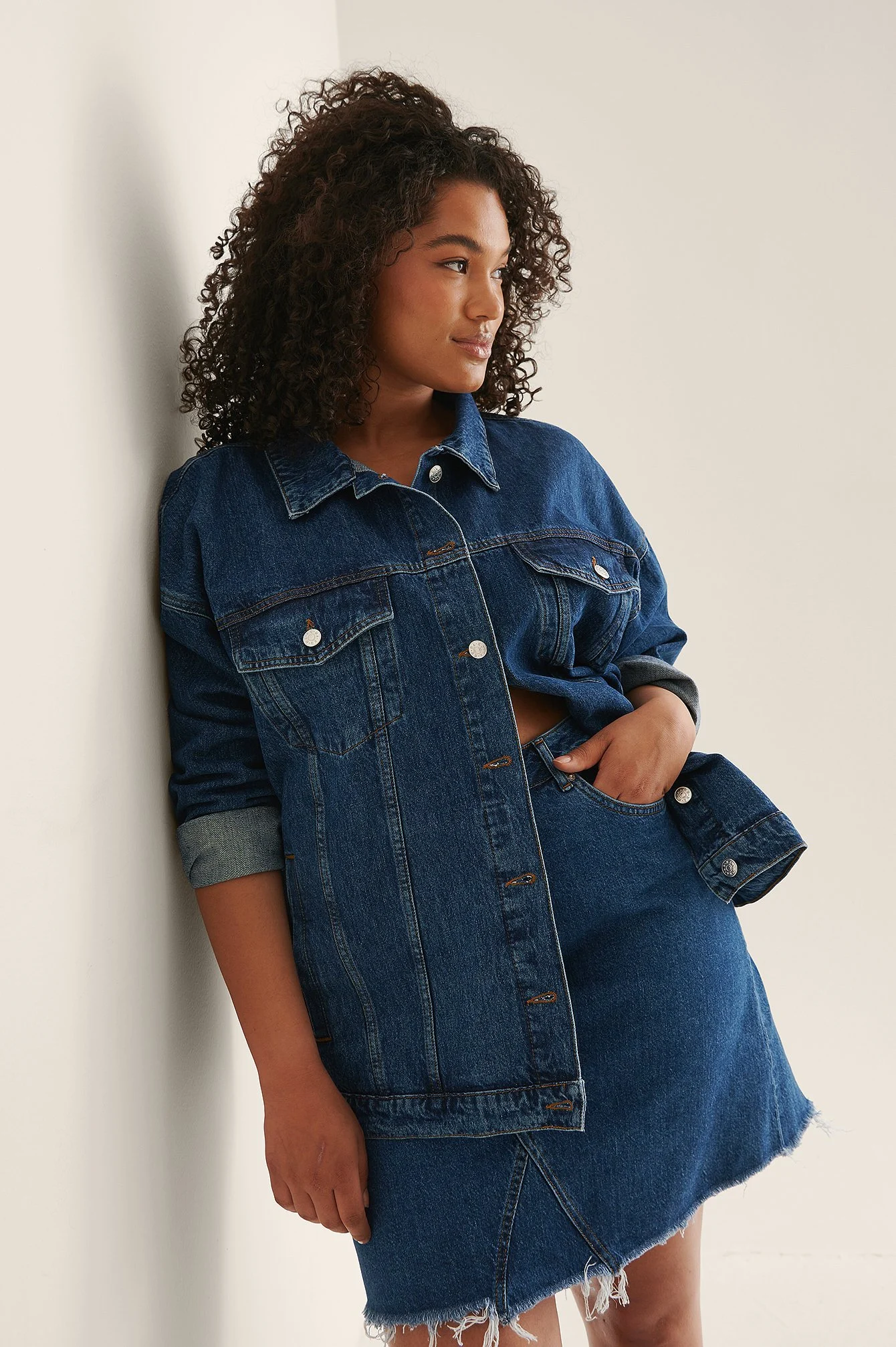 Übergroße Jeansjacke