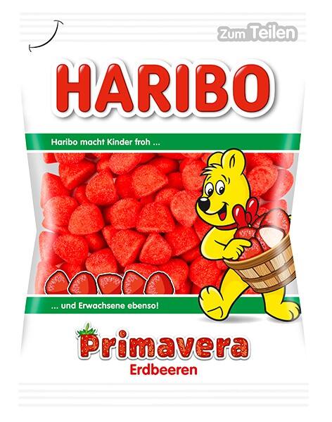Haribo Primavera Erdbeeren 140883, Schaumzucker, Inh. 200 g