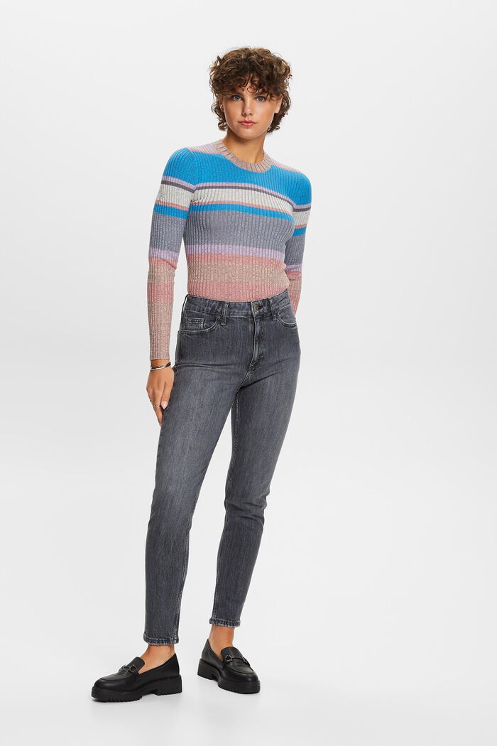 Gestreifter Strickpullover, LENZING™ ECOVERO™