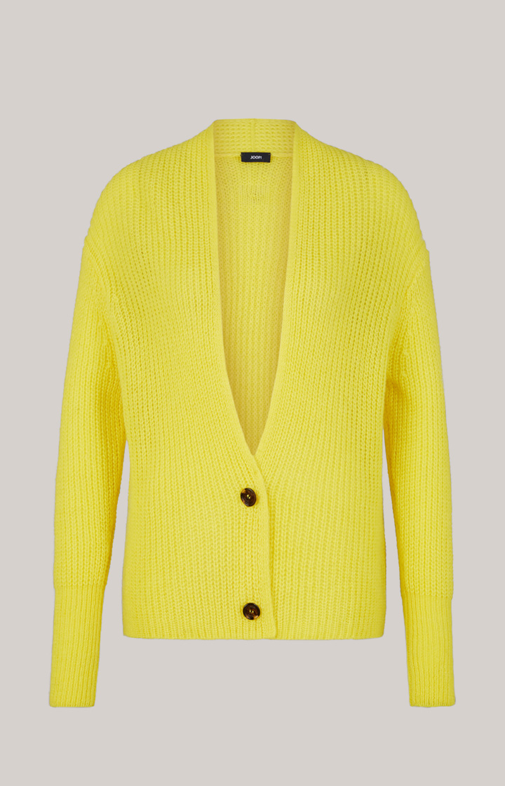 Strickjacke in Gelb
