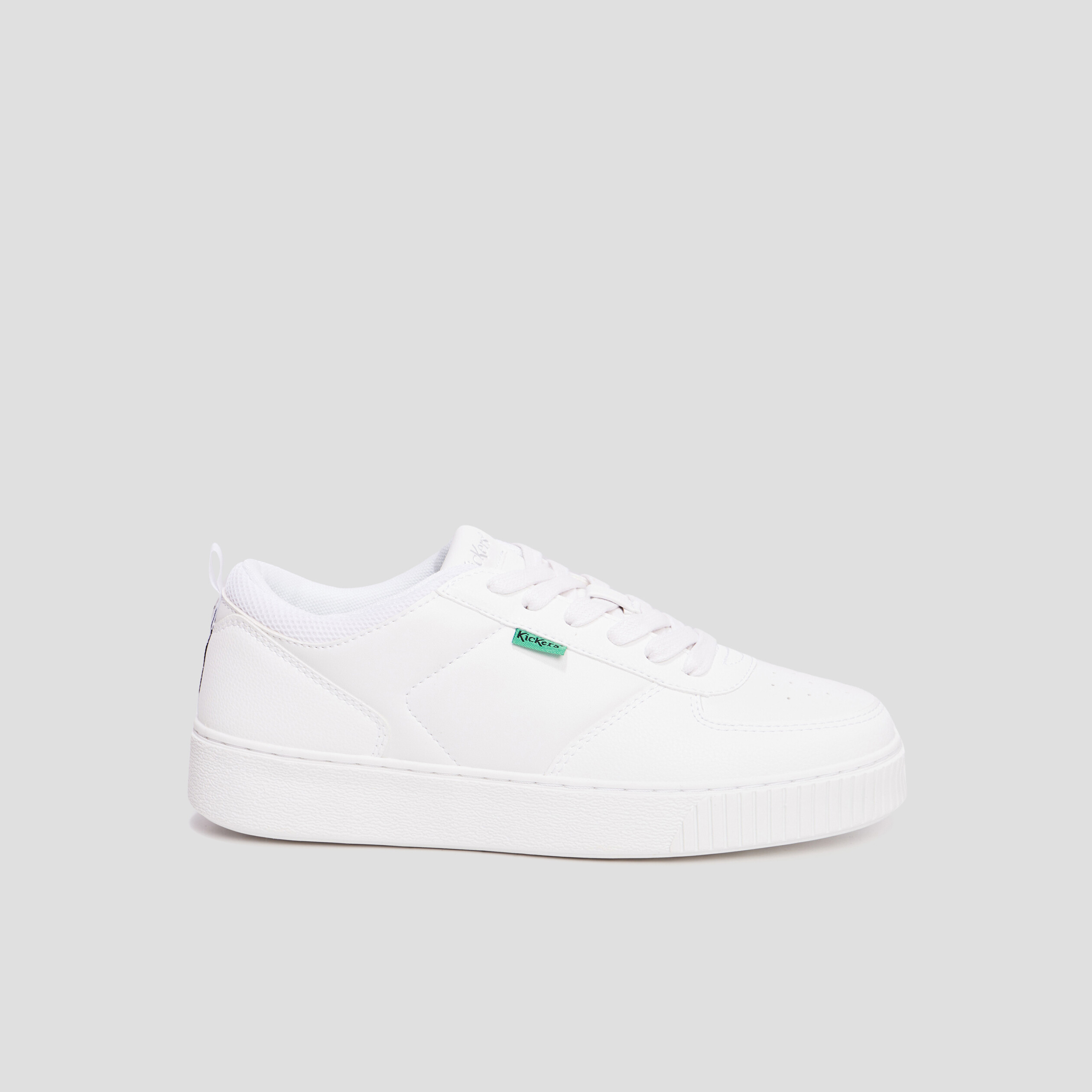 Tennis basses à lacets Kickers Style blanc femme | La Halle