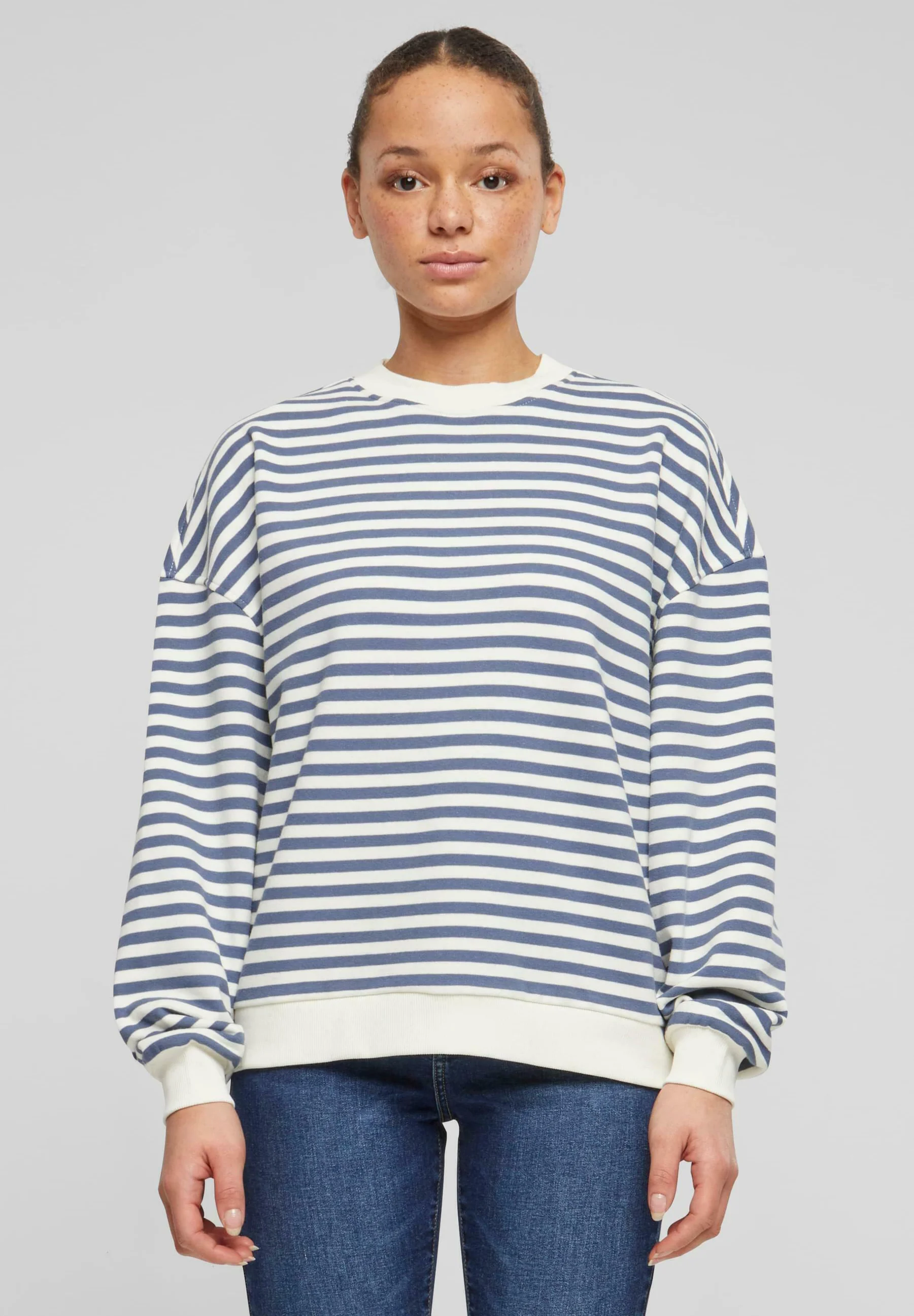 Sudadera Urban Classics con cuello redondo a rayas