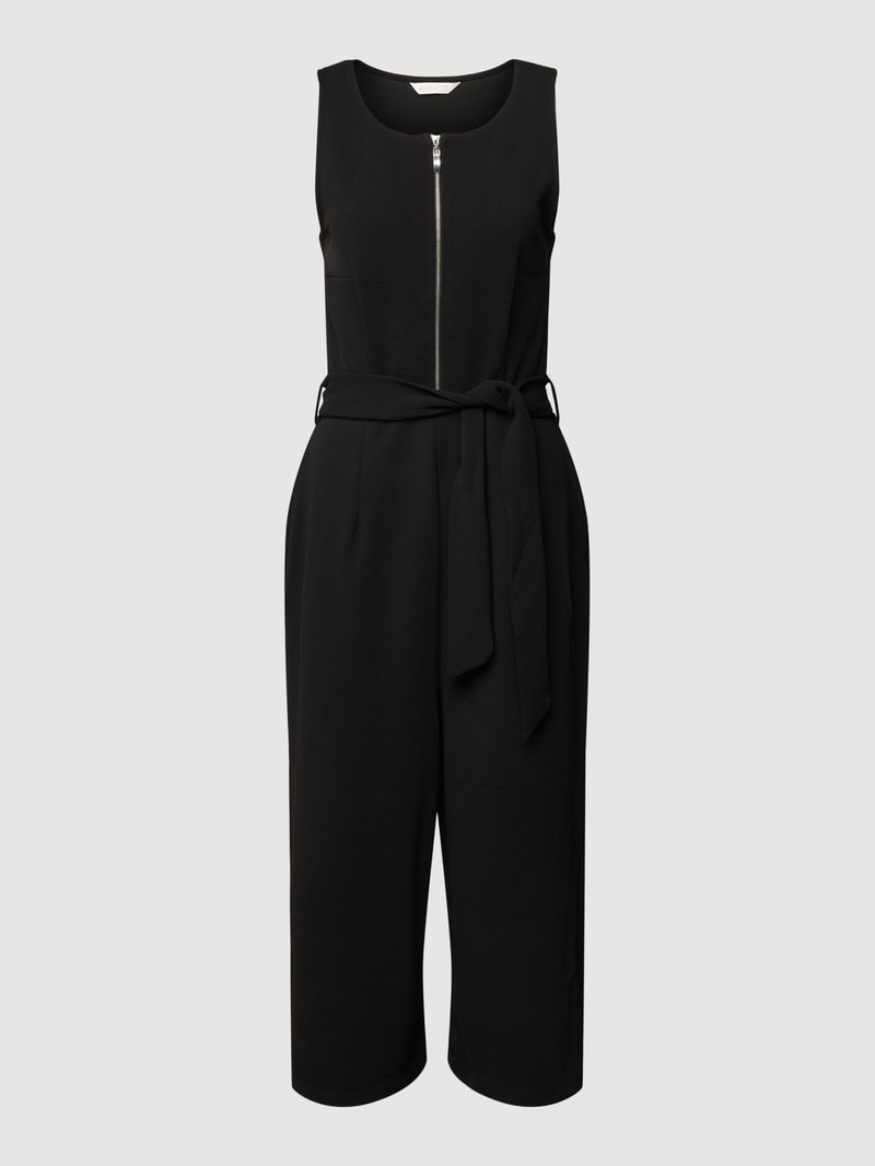 Jumpsuit mit Reißverschluss in schwarz