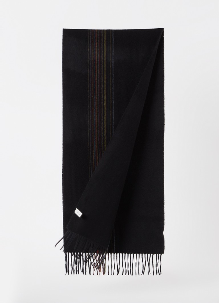 Paul Smith Scarf in cashmere blend with stripe print 175 x 40 cm