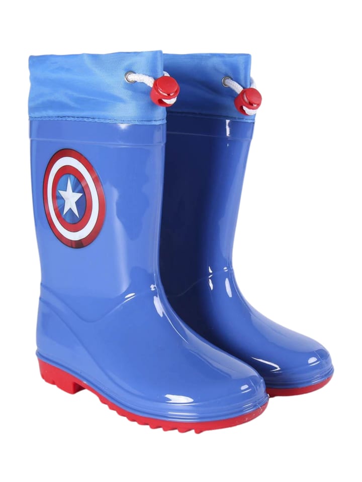 Marvel Gummistiefel Marvel Captain America in Blau günstig kaufen