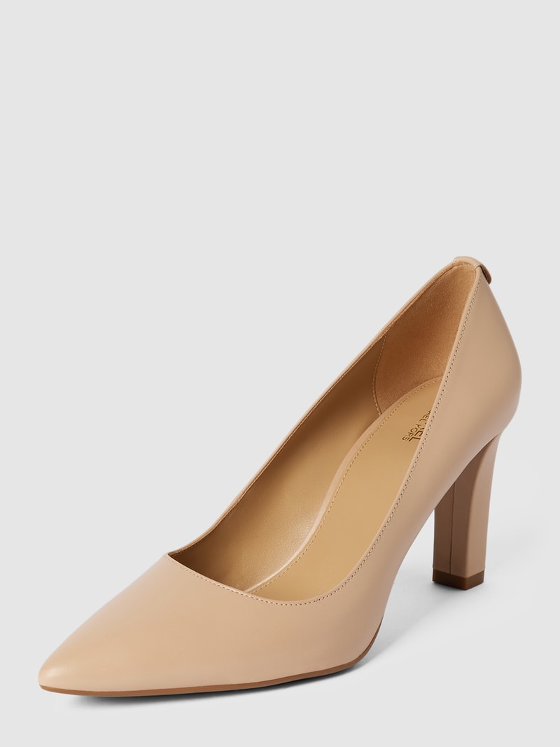 Pumps mit Blockabsatz Modell 'MILLY' in beige
