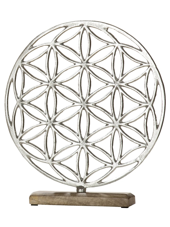 GMD Living Alu Deko Lebensblume in Natur / Silber günstig kaufen 32 cm