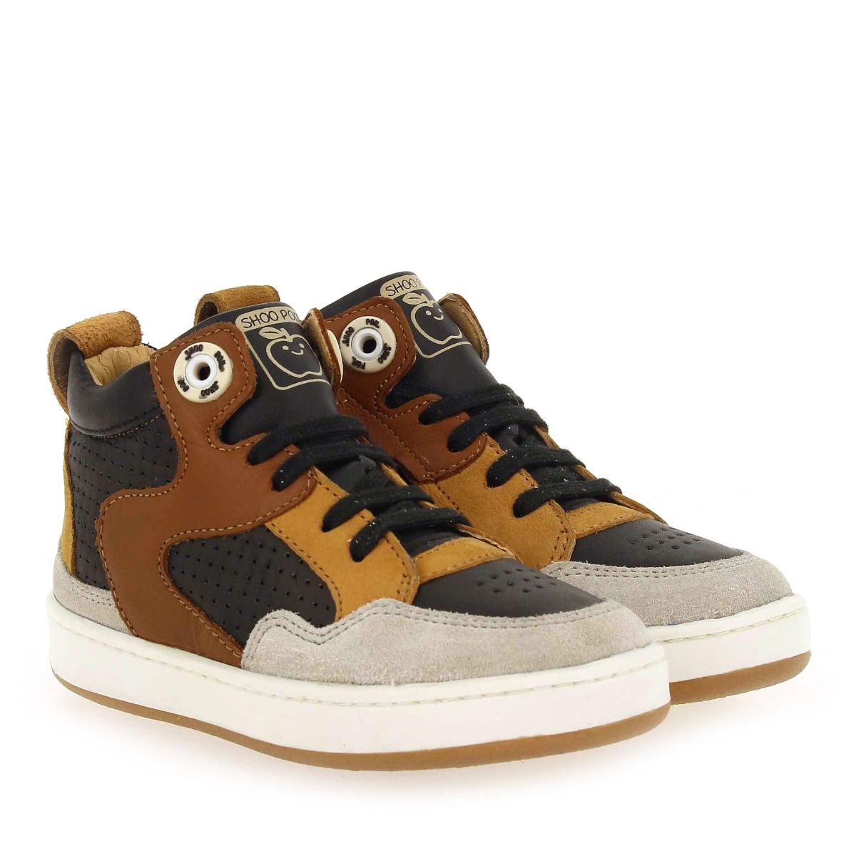 Shoopom  TEAMS JOG LACE H23 - Noir Camel
