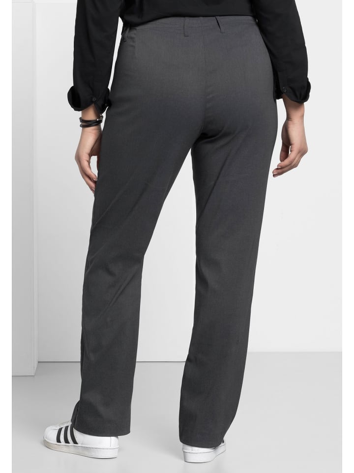 sheego Bengalin-Hose in grau meliert günstig kaufen