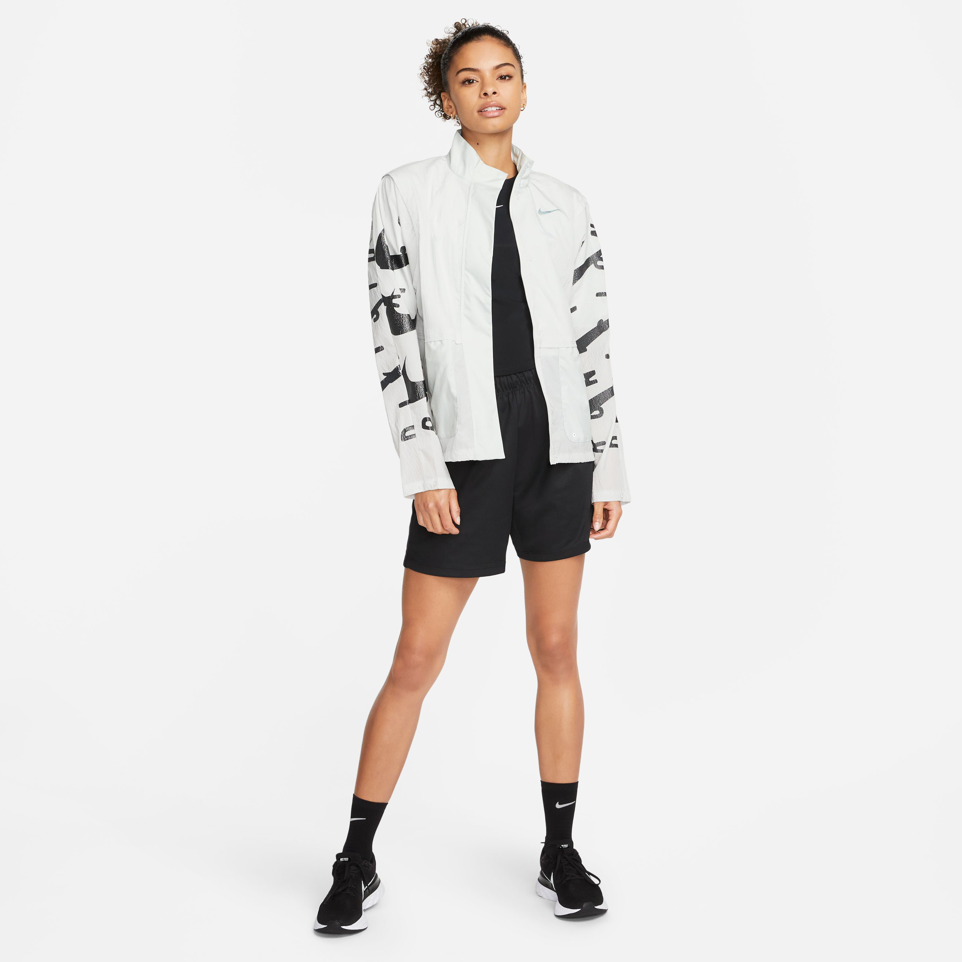 TF Run Division Laufjacke Damen - Weiß, Schwarz