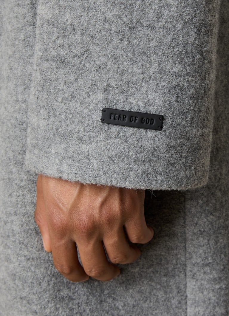 Fear of God Zweireihiger Mantel aus Schurwolle mit Bindegürtel