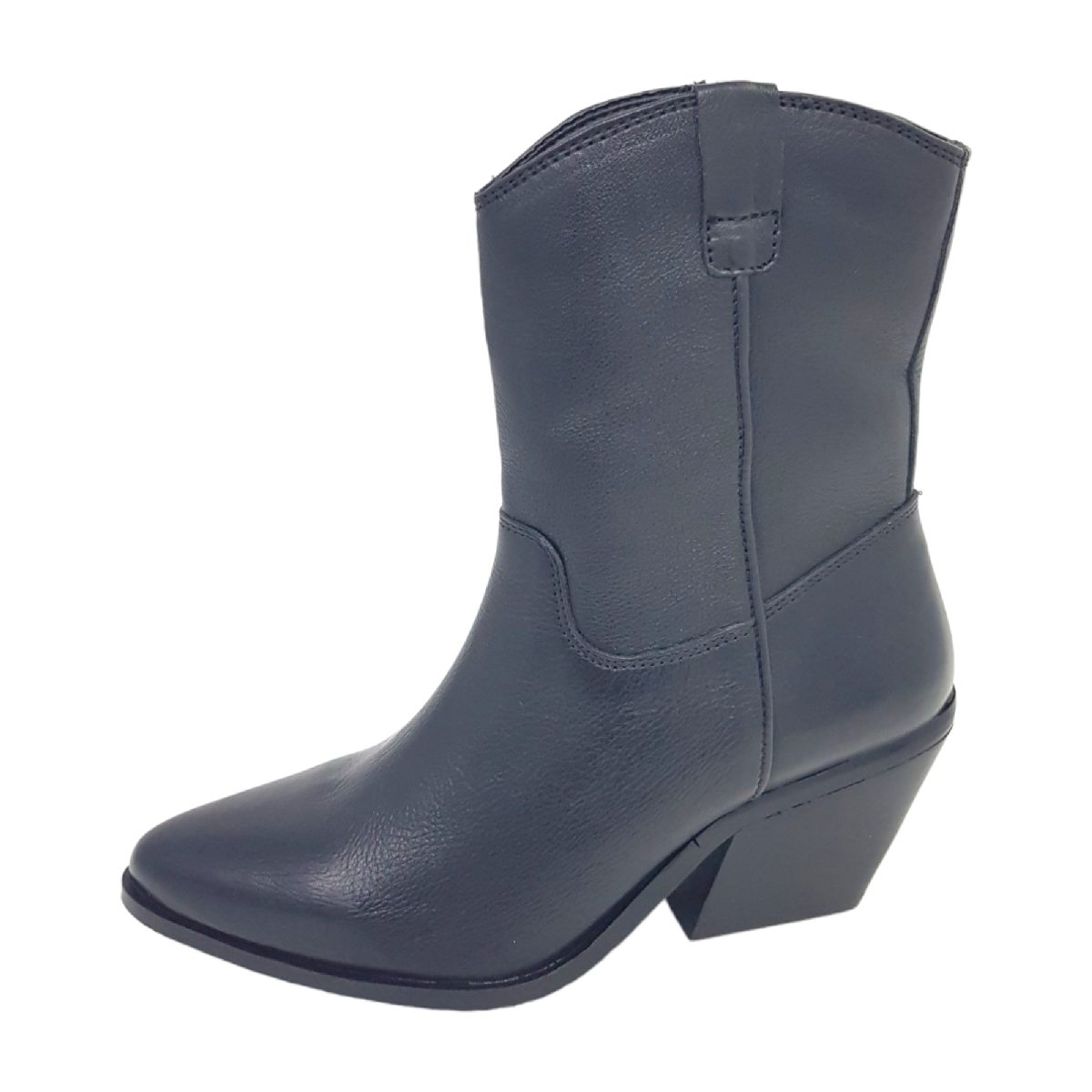 Lazamani Booties Western Mid-High 53.596 - Ladies Schwarz Black