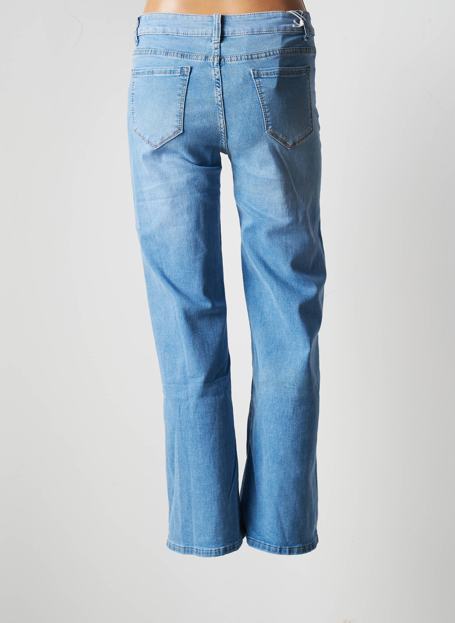 Ana Lucy Jeans Coupe Large Femme couleur bleu