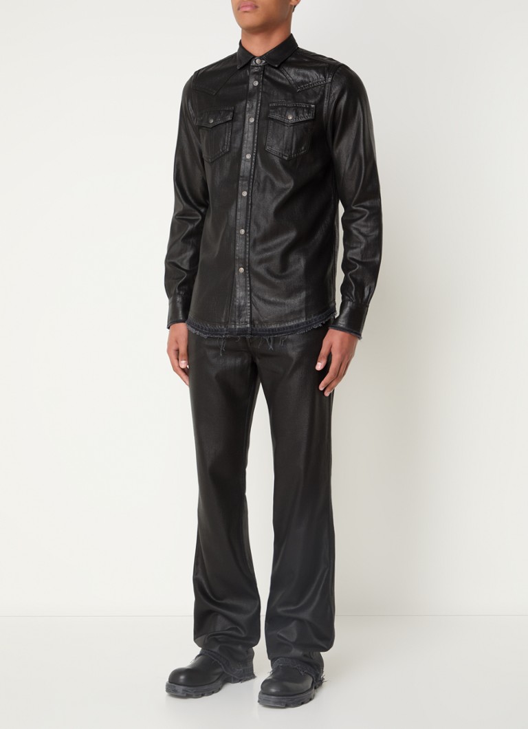 Diesel D-buck rette benjeans i lyocellblanding med blank overflate