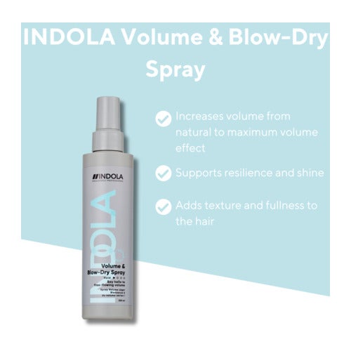 Indola Care & Style Volume & Dry hajlakk 200 ml