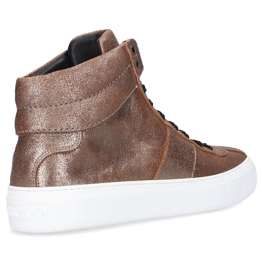 Jimmy Choo - Sneaker high BELGRAVI Kalbsleder - grau