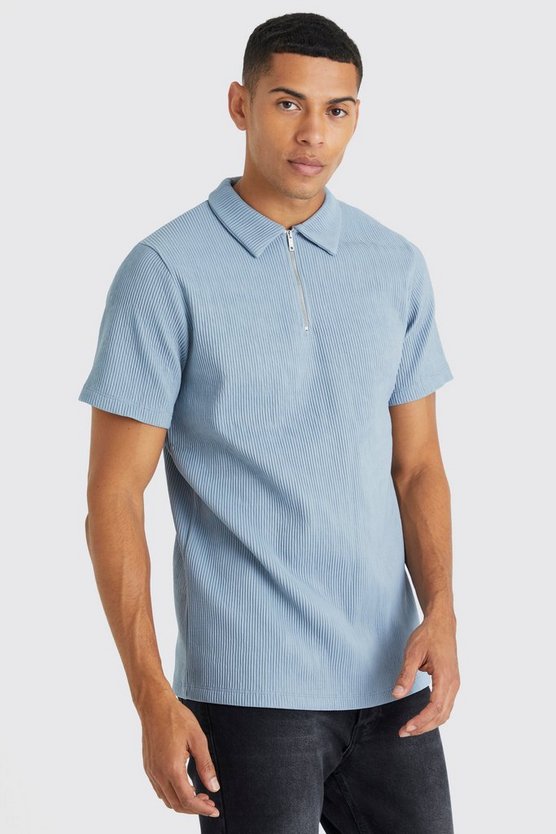 Poloshirt mit Reißverschluss