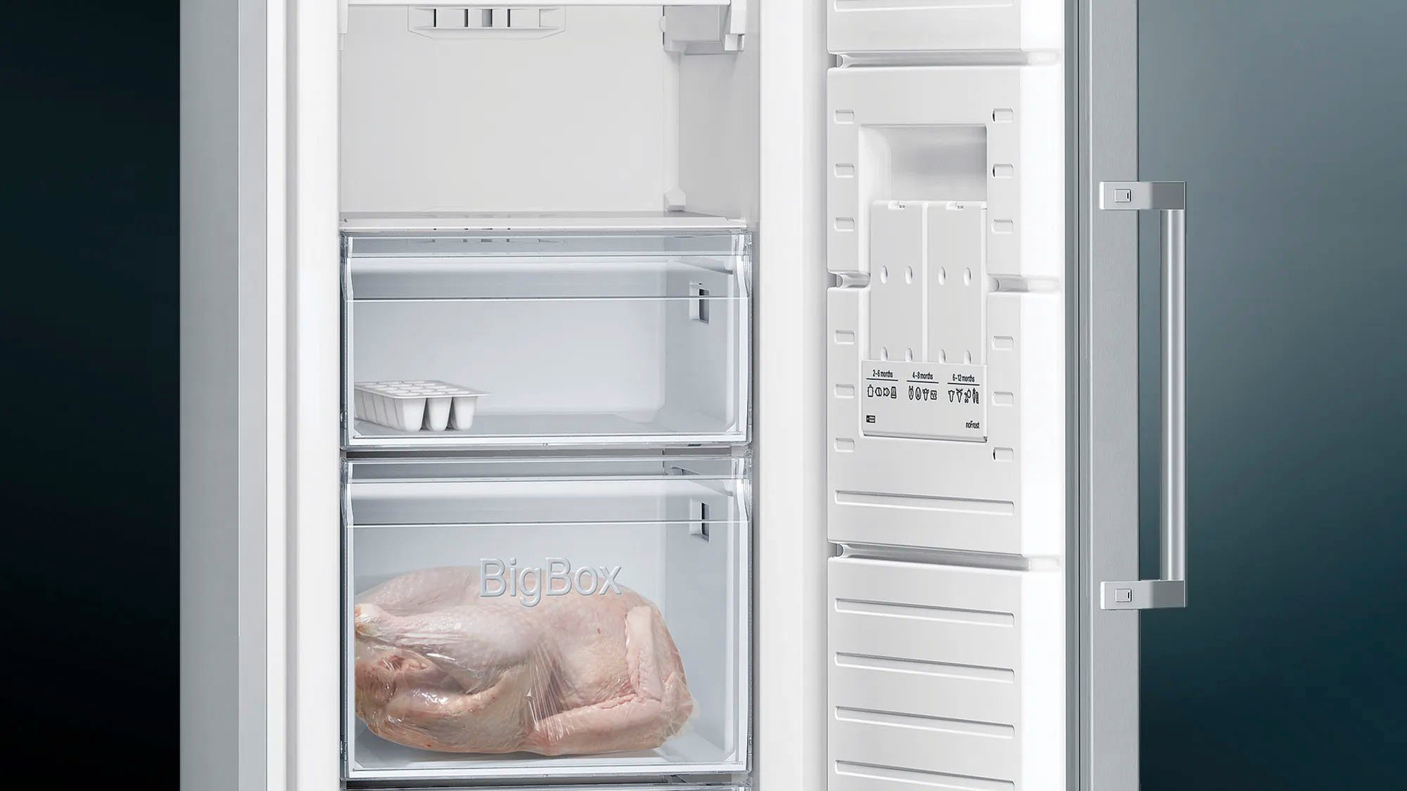 SIEMENS European Side-by-Side KA95NVIEP, 186 cm hoch, 120 cm breit