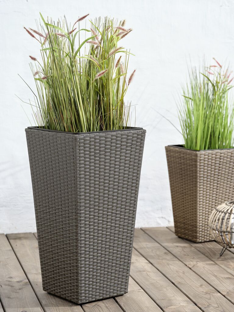 BLOMMOR BLOMMOR pot de fleurs panier L36xP36xH70 gris