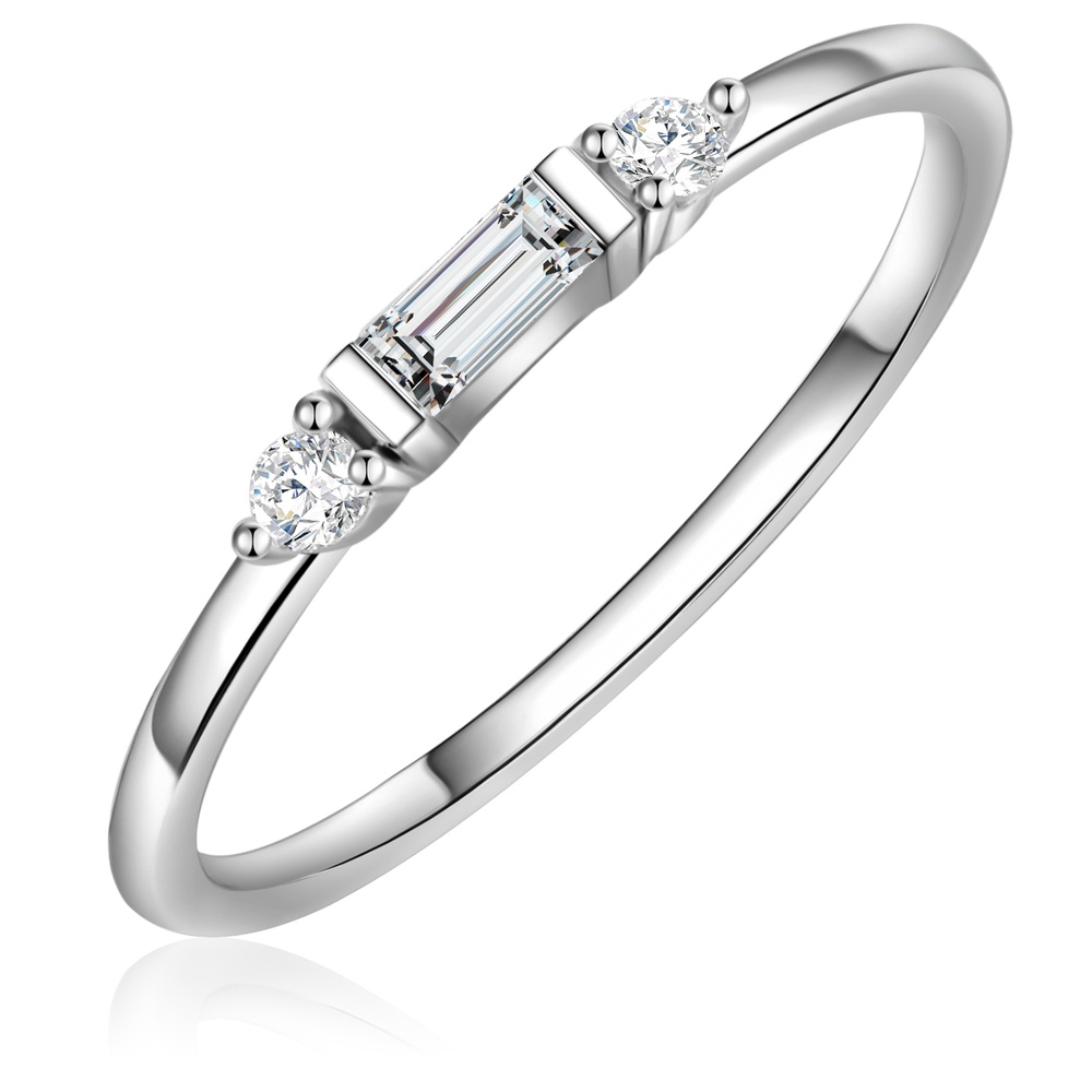 Glanzstücke München Bague en argent Argent sterling Oxyde de zirconium (CZ) en Argent Bague