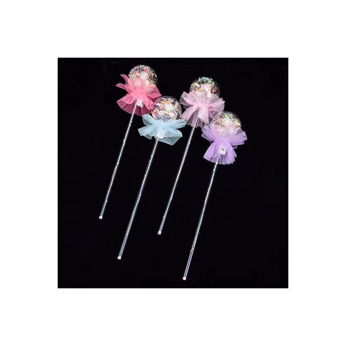1PC Handheld Fairy Zauberstab Spielzeug für Kinder Leuchtender Sternenkugel-Zauberstab