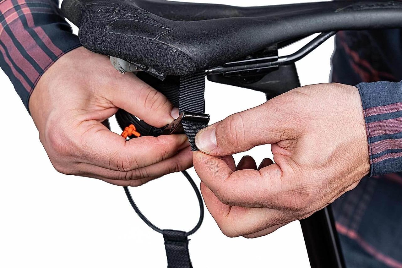 kommit® Zugsystem für Fahrräder und E-Bikes Seilsystem Seilzugsystem Fahrradleine Abschleppleine, perfekt zur Unterstützung für Kinder