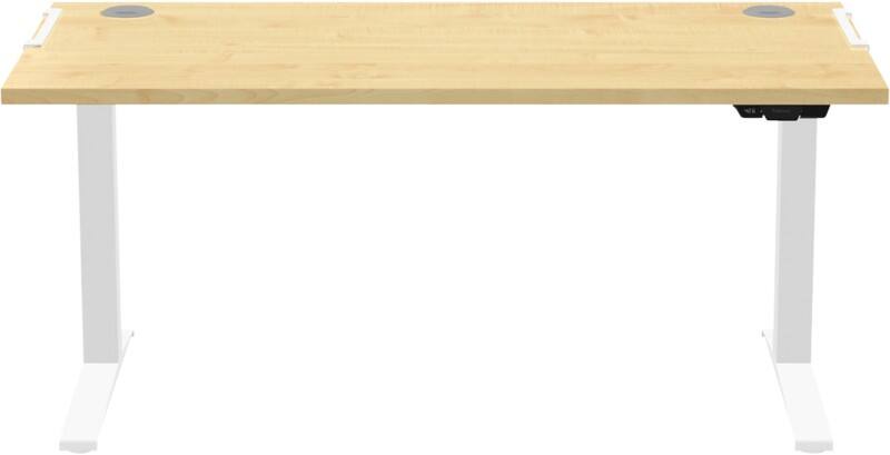 Fellowes Levado Sitz-Stehschreibtisch Rechteckig Ahorn T-Fuß 1.829 (B) x 698 (T) x 1.257 (H) mm MDF (Mitteldichte Faserplatte), PVC (Polyvinylchlorid), Stahl