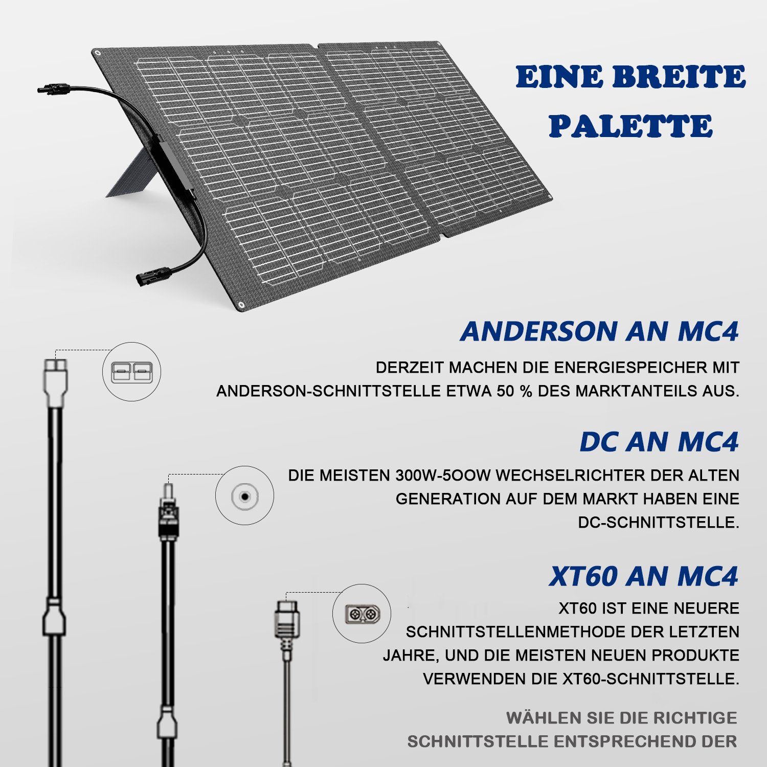 CITYSPORTS Solaranlage FULLSENT, Faltbares Solarmodul Solartasche 100/200W+Powerbank 1200W 1248WH