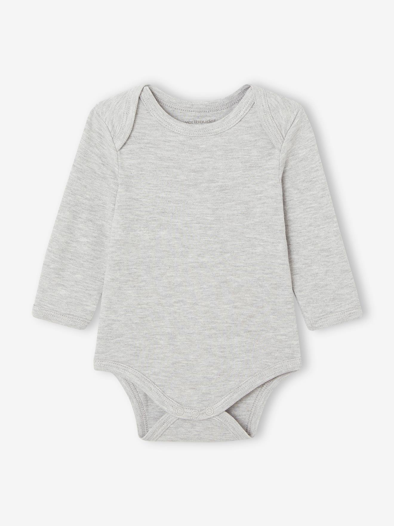 Vertbaudet Bio-Kollektion: 7er-Pack Baby Schlupfbodys BASIC Oeko-Tex - mehrfarbig