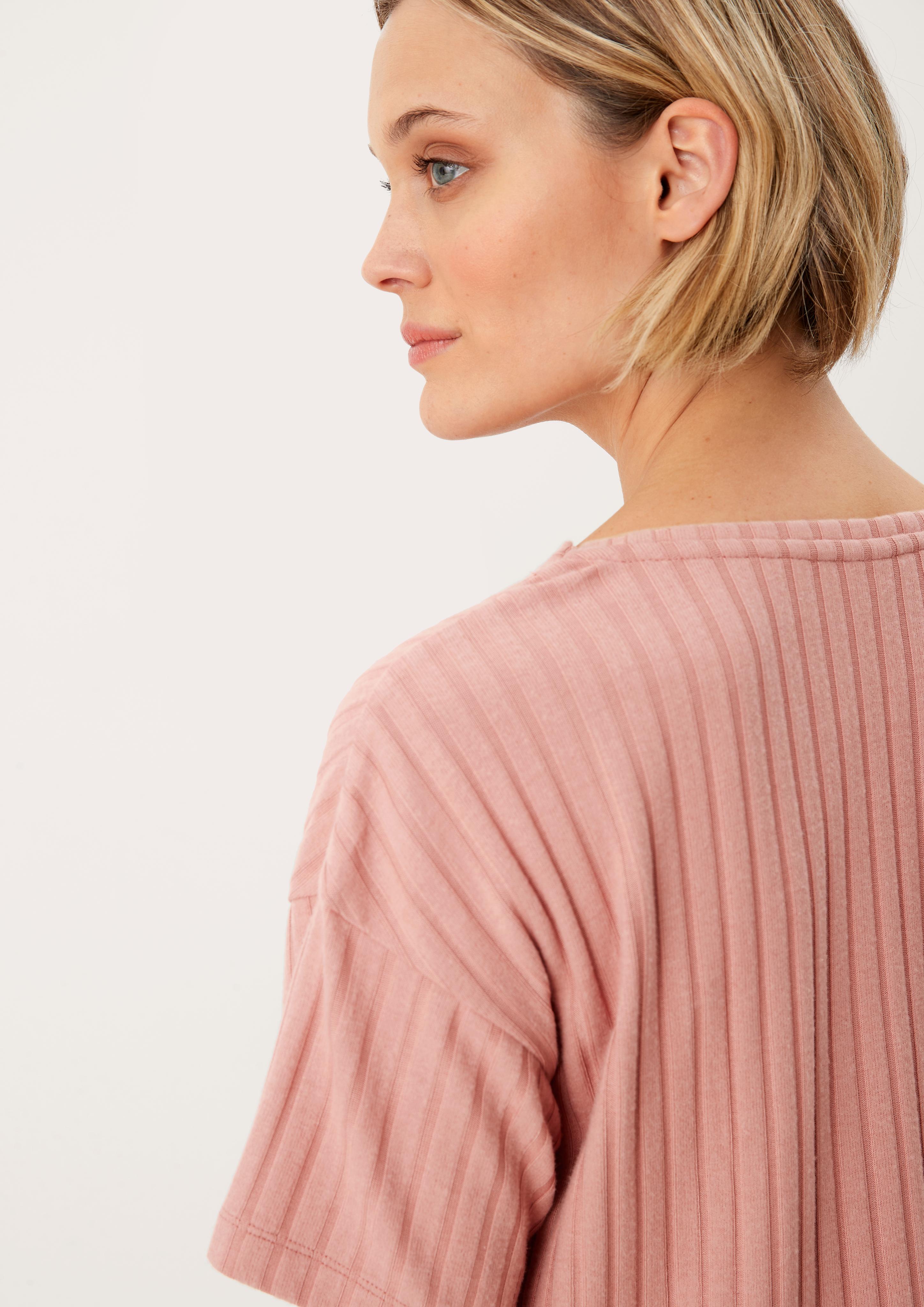 Shirt mit Rippstruktur  6006302-4100