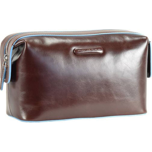 Piquadro Blue Square Kulturbeutel Leder 23 cm