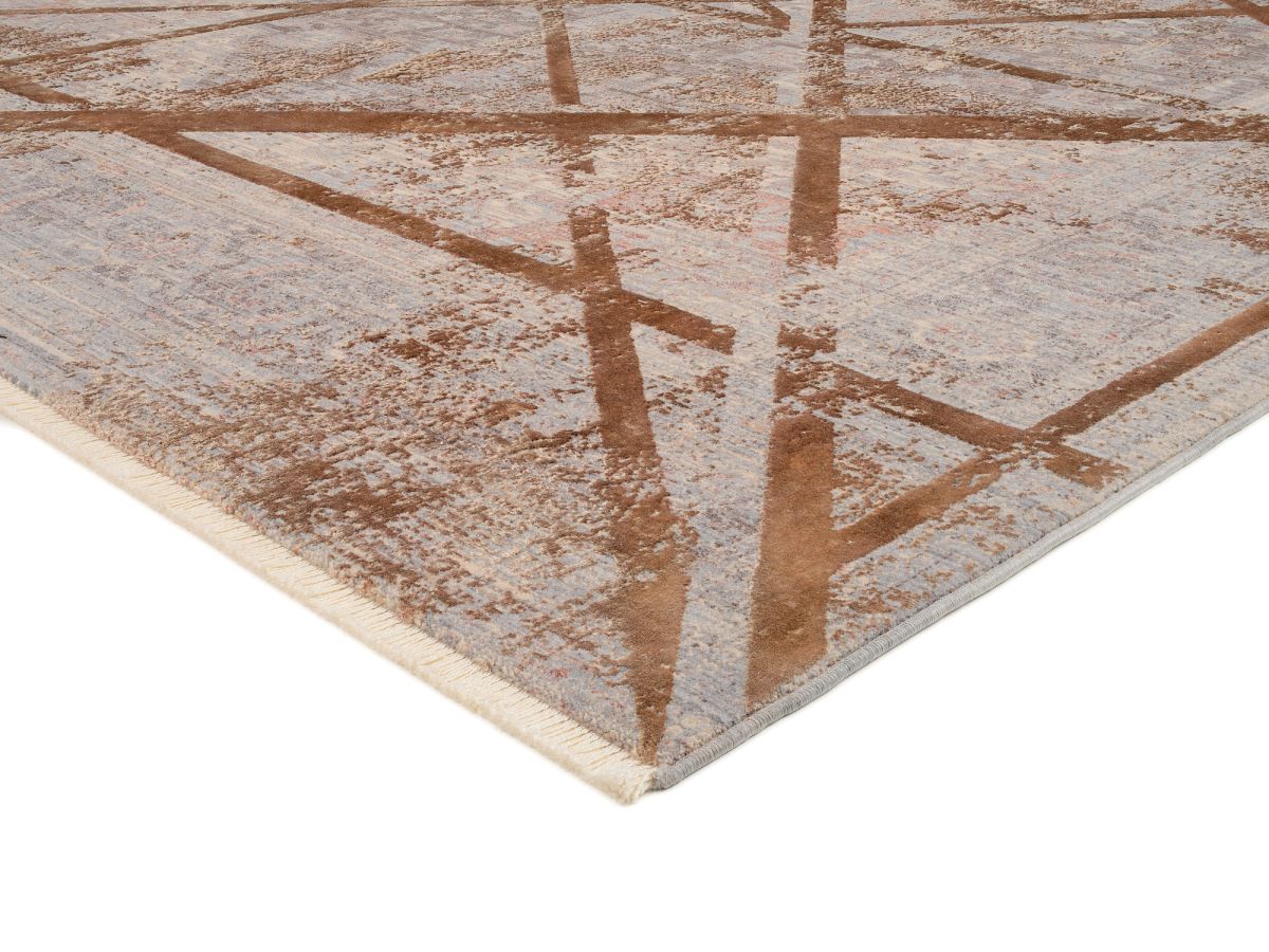 Musterring Webteppich Braun-Grau 140 x 190 cm