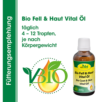 cdVet Ergänzungsfutter & Aufzucht cdVet Bio Fell & Haut Vital Öl 100 ml