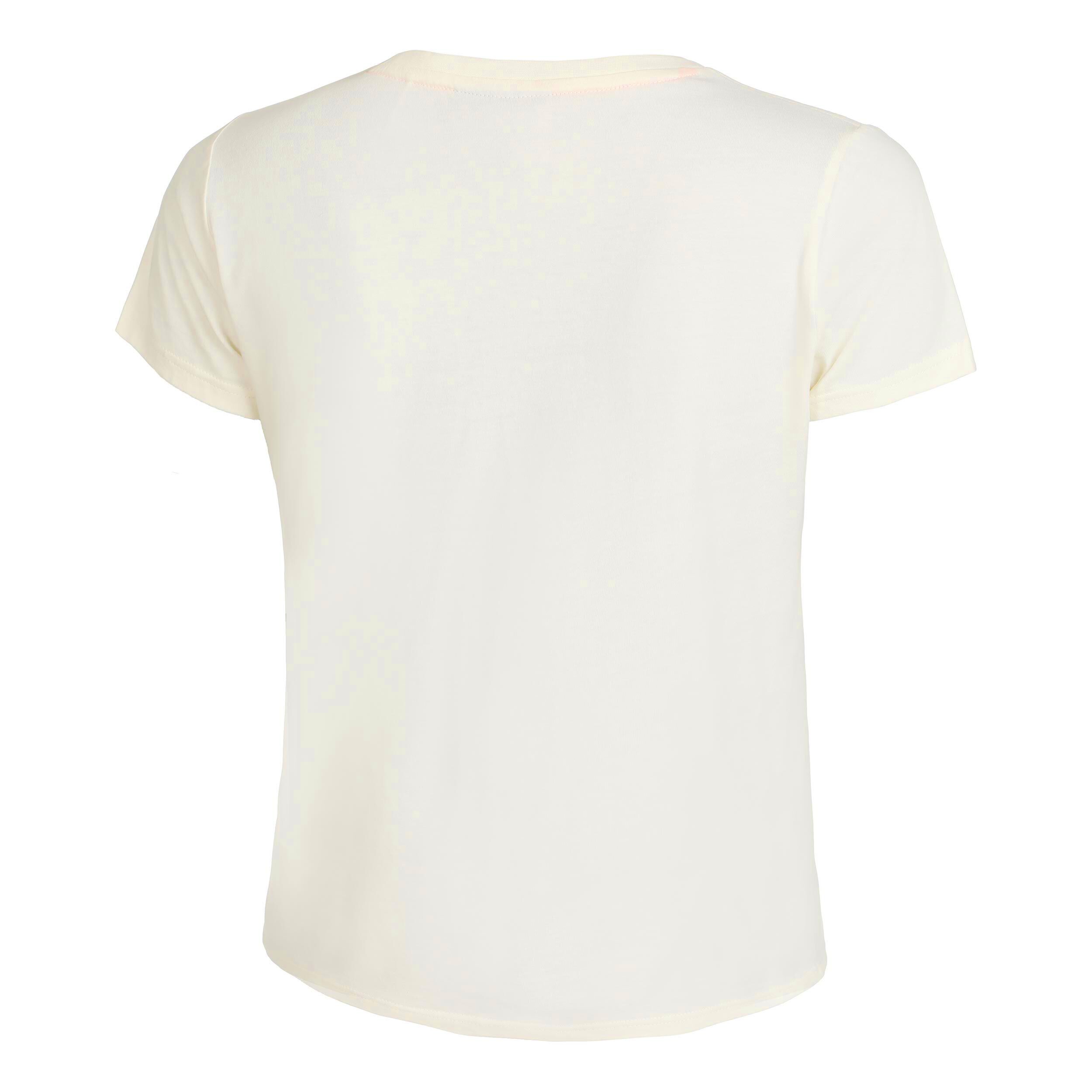 Crossroad Baseline T-Shirt Damen - Weiß, Altrosa