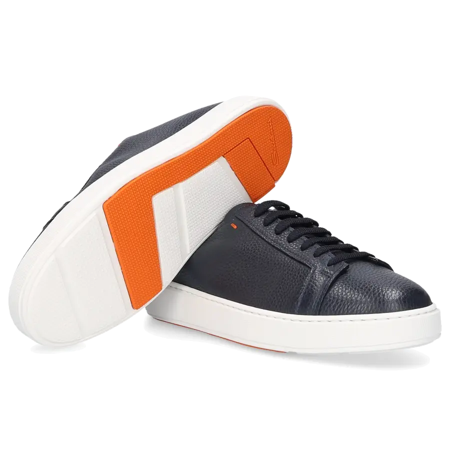 Santoni - Sneaker low 21430 Kalbsleder - blau