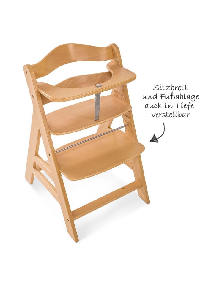 Hauck Hochstuhl Alpha Plus - Natur in braun günstig kaufen onesize