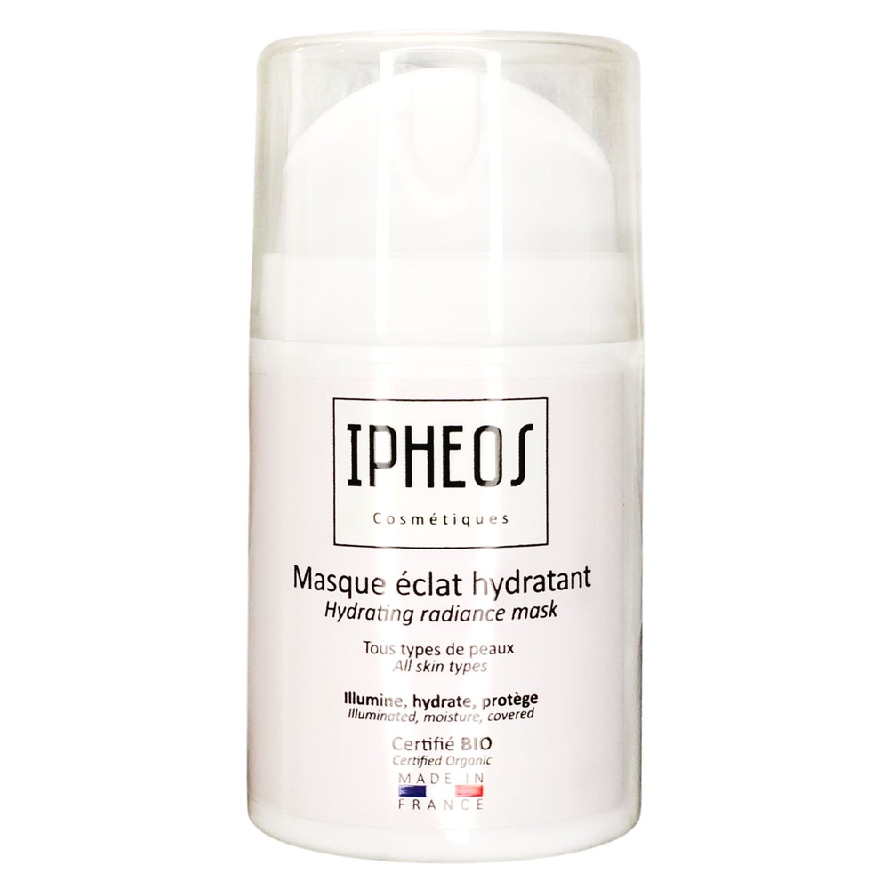 Ipheos Masque éclat hydratant Masque nourrissant, anti-oxydant, anti-âge, anti-pollution Certifié Bio