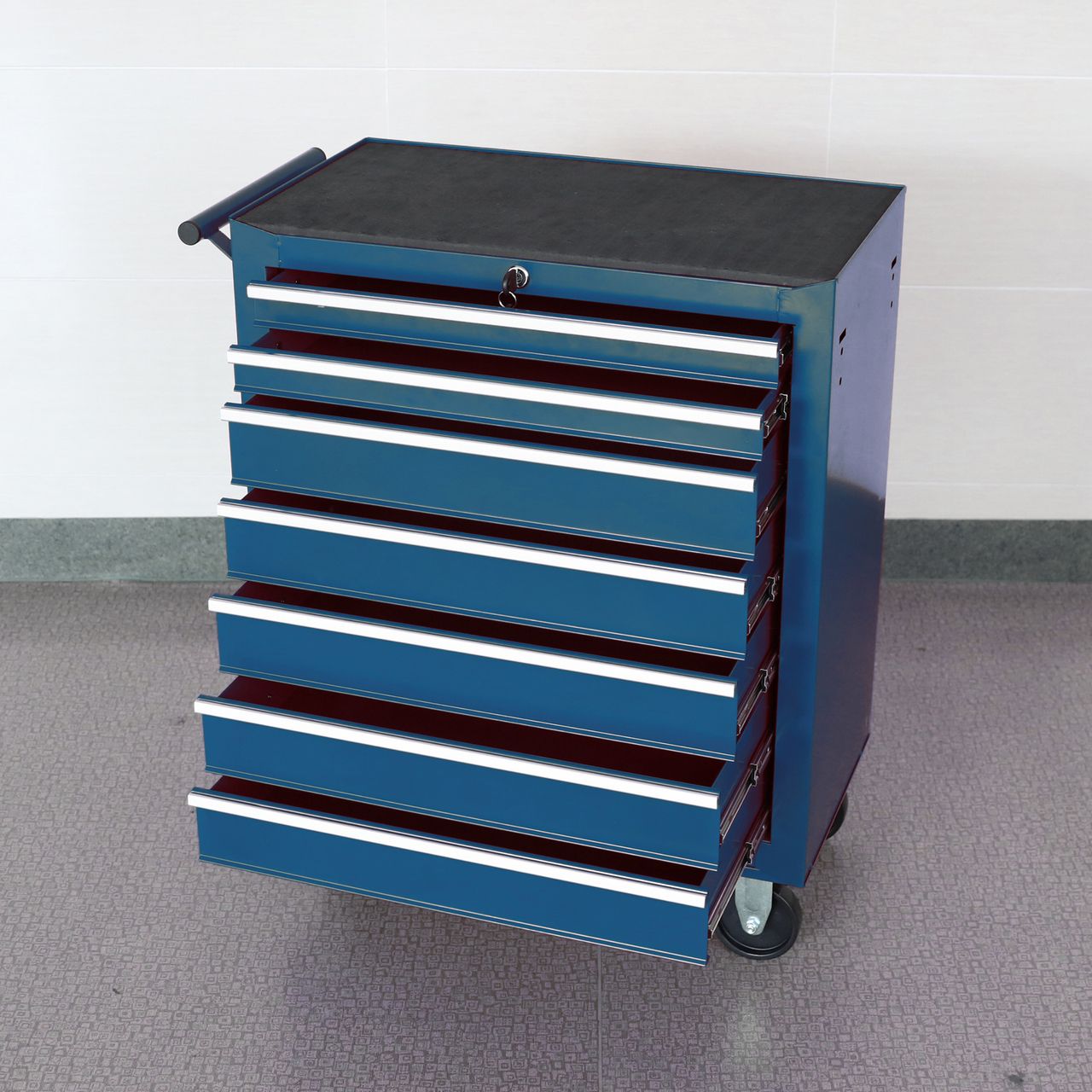 Tech Craft Tech Craft Werkstattwagen, blau, 7 Schubladen, ca. 62 x 33 x 78 cm
