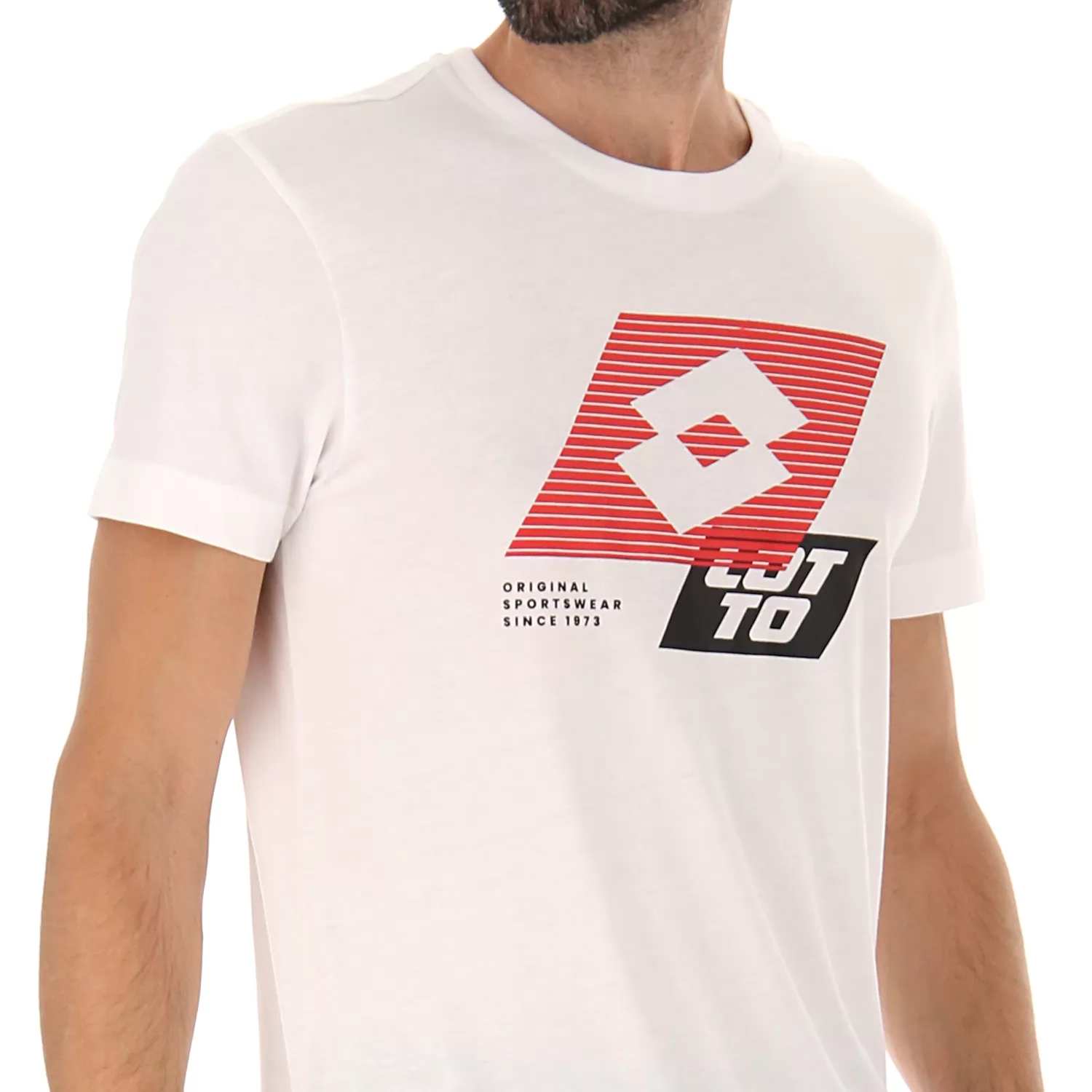 TRIČKO S LOGEM UNO ZÁŘIVĚ BÍLÉ