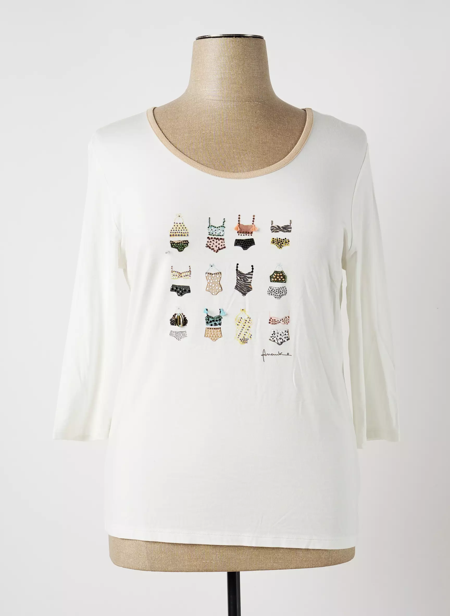 Ananke Tshirts Femme couleur beige