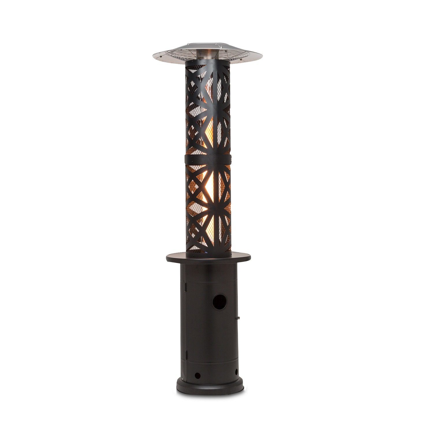 blumfeldt Terrassenstrahler Goldflame Style, 11200 W, elektrische Gasheizgerät terrassenheizstrahler Outdoor