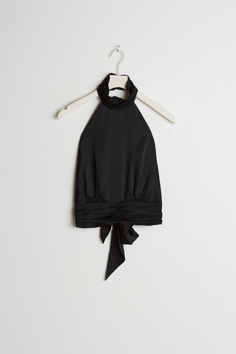 Satin tie back top