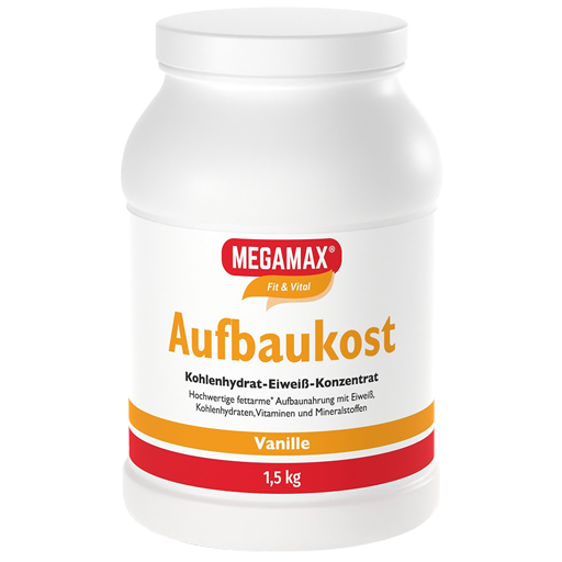 MEGAMAX Aufbaukost Vanille Pulver  1.5 kg  Pulver