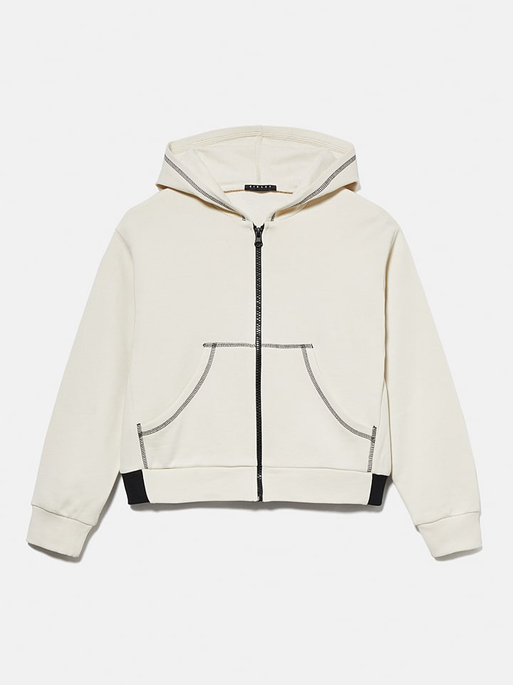 Sisley Sweatjacke in Creme günstig kaufen