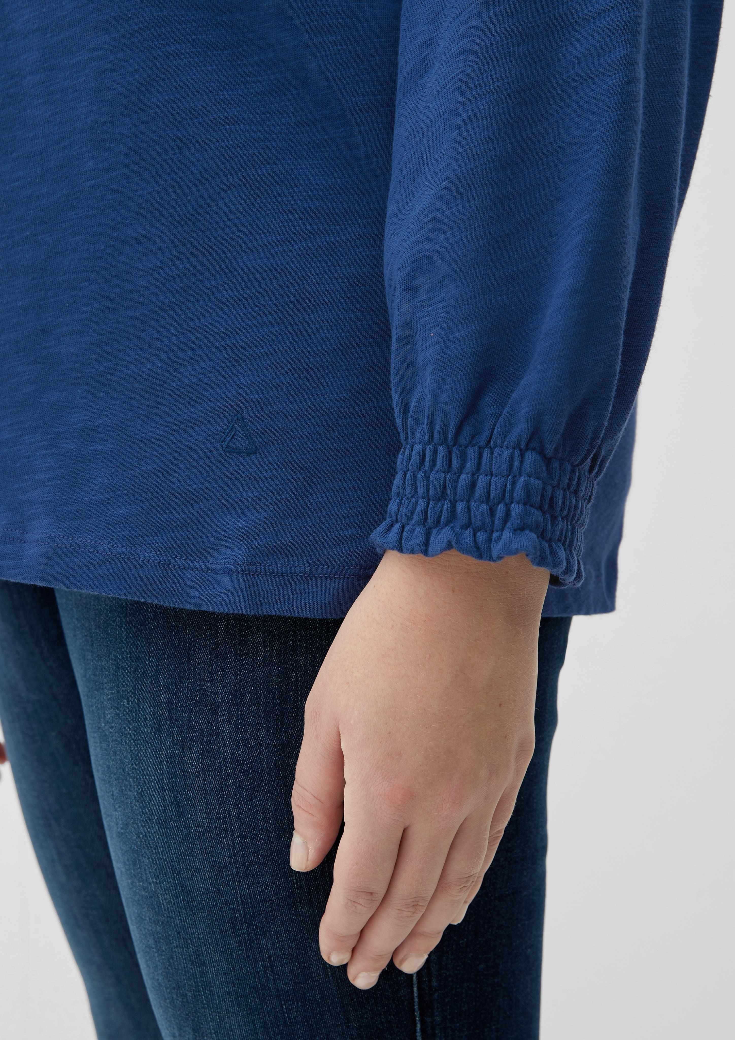Blusenshirt mit Smokbündchen  2126028-5657
