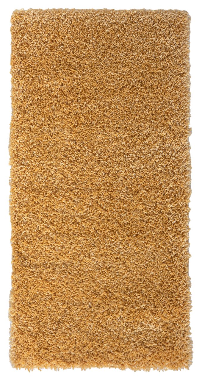 MyFlair Teppich Elodie, 70cm x 140cm, Farbe Goldfarben, rechteckig, Florhöhe 37mm