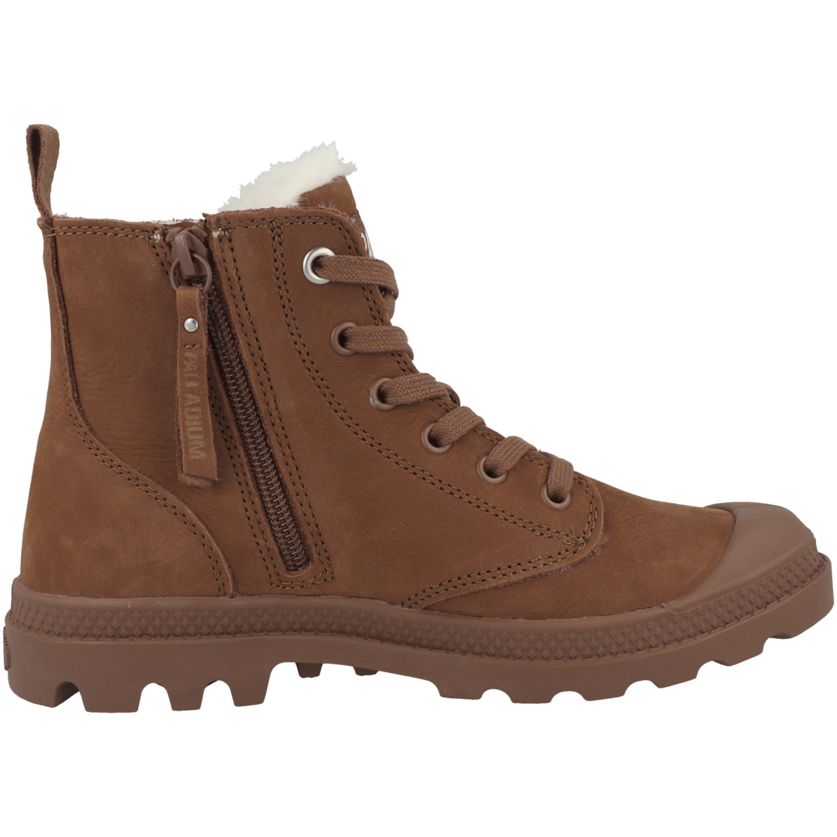 Palladium Pampa Hi Zip Wool Schnürboots braun